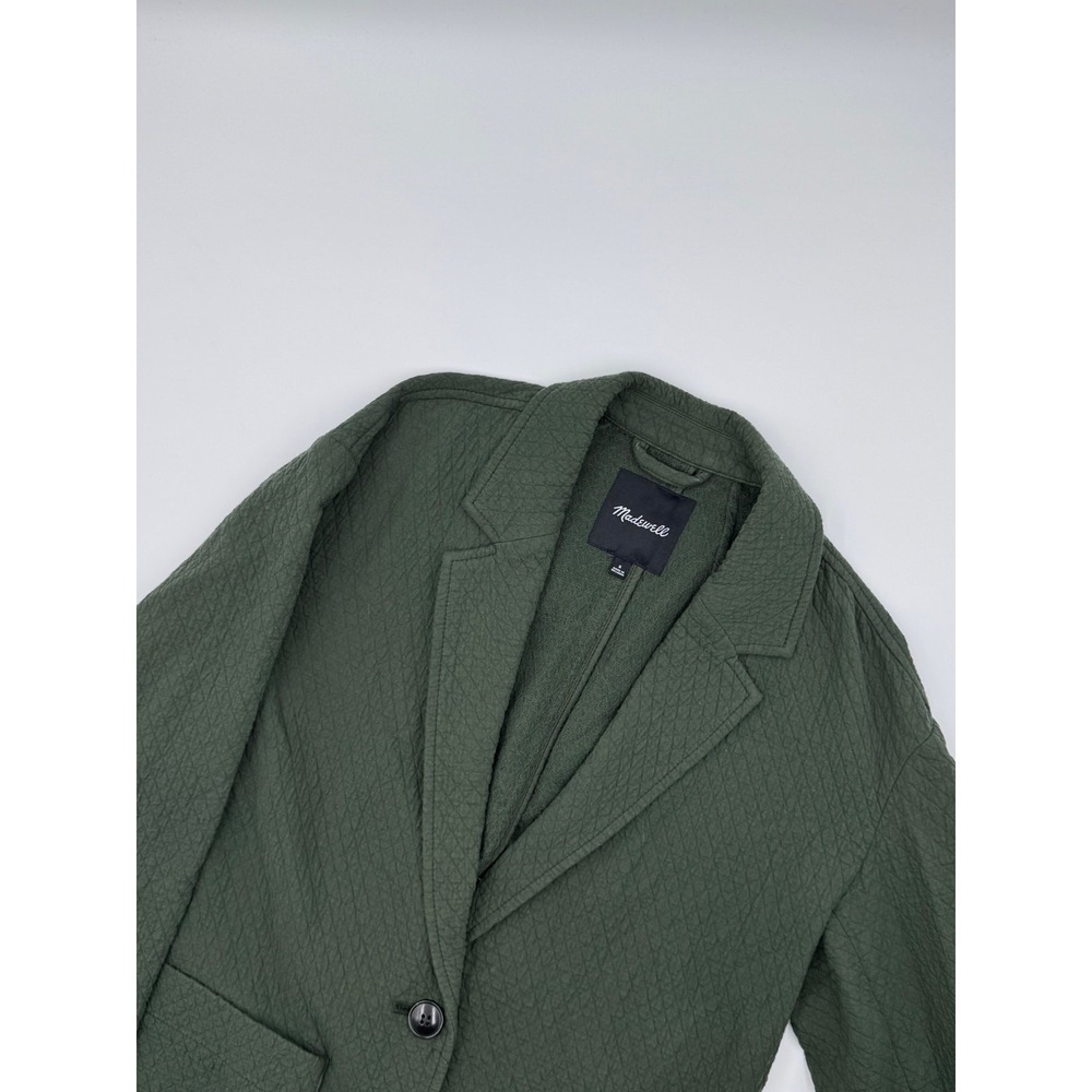 Madewell Olive Green Quilted Blazer